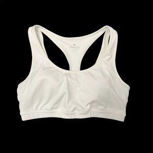Athleta White Sports Bra, Size L